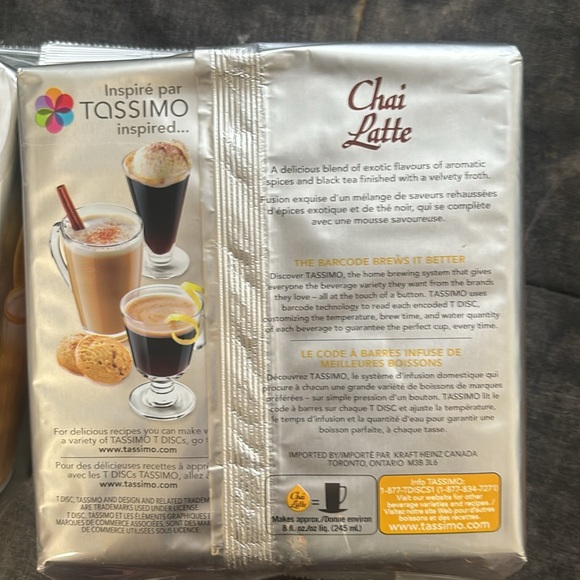 Brand new Tassimo cup Chai tea- pkg of two - Picture 3 of 3